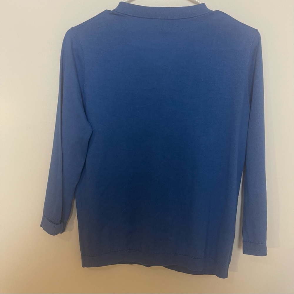 Kate Spade New York Somerset Bow Blue Cardigan, M - Picture 9 of 14